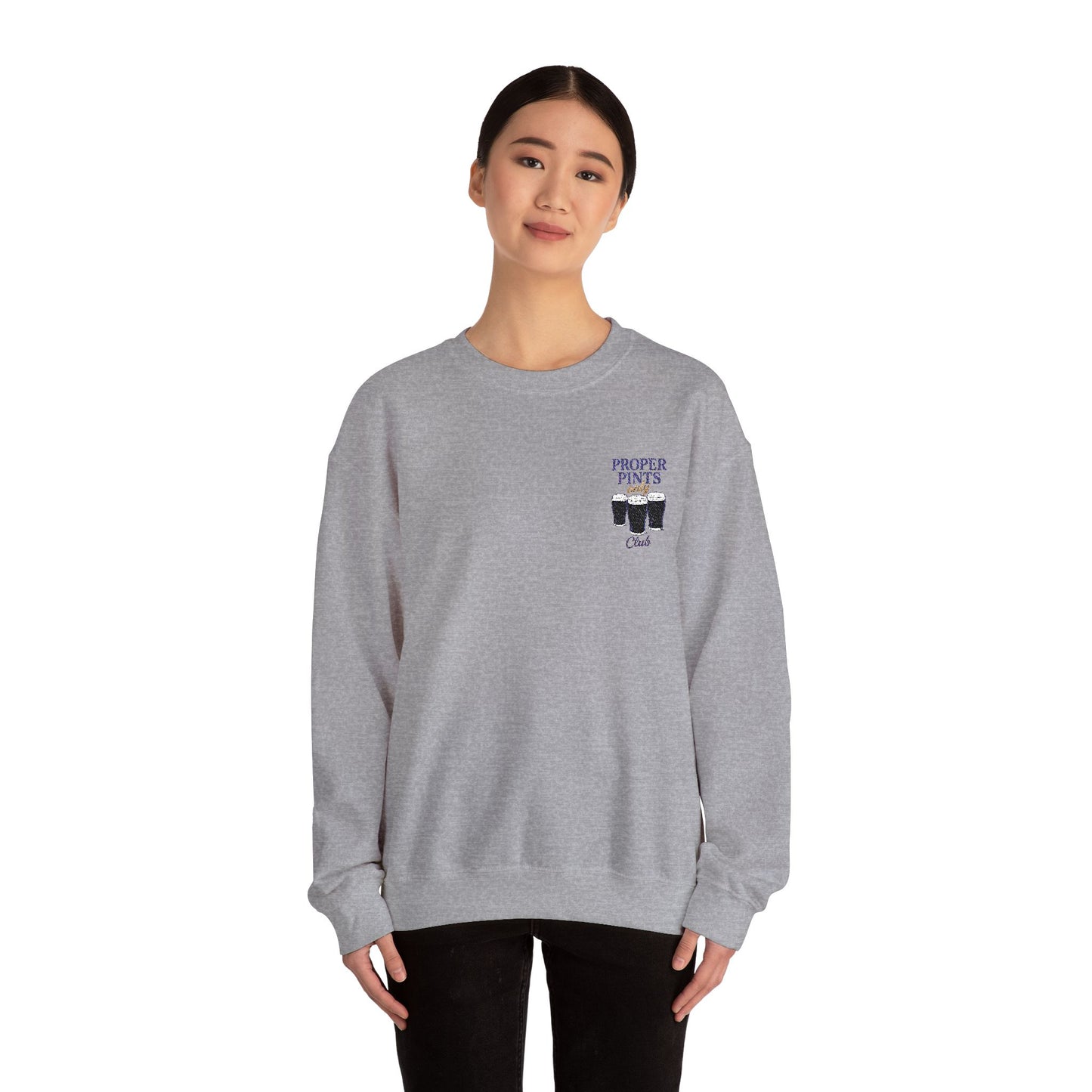 Proper Pints Club Embroidered Crewneck