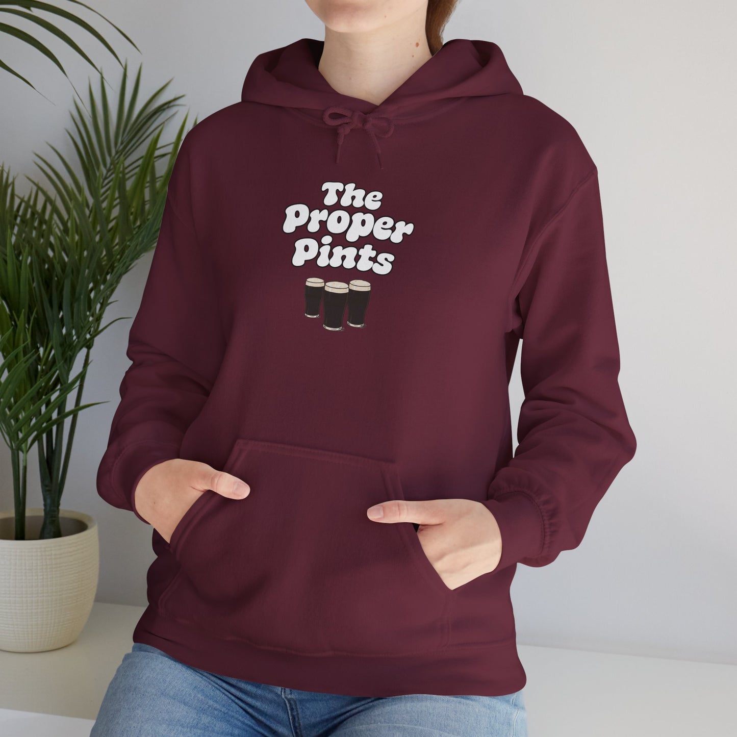 Guinness 'The Proper Pints' Retro Print Hoodie