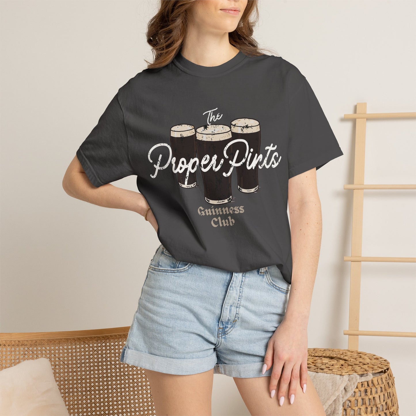 Vintage Distressed Proper Pints Guinness Club T-Shirt