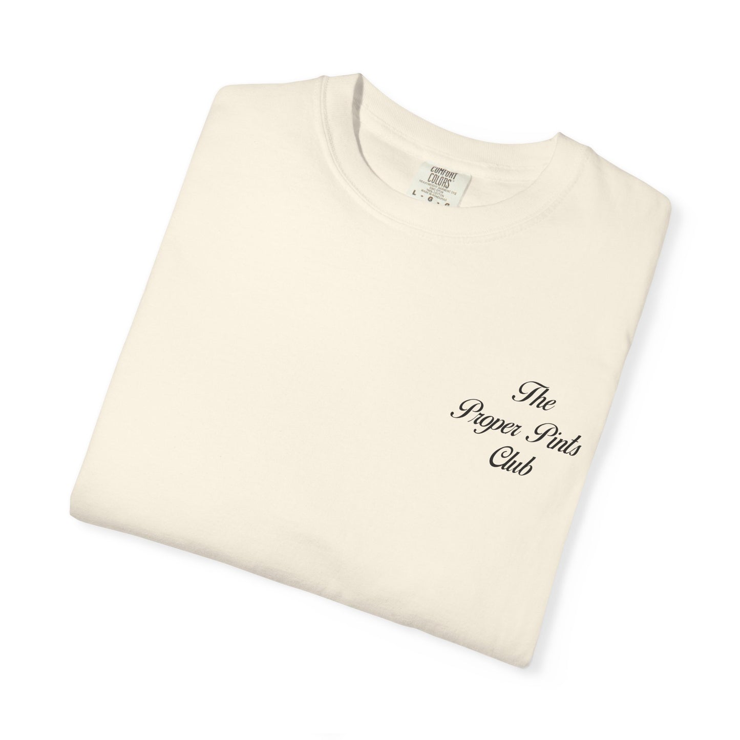 Unisex T-Shirt Proper Pints Guinness Club Front and Back Design