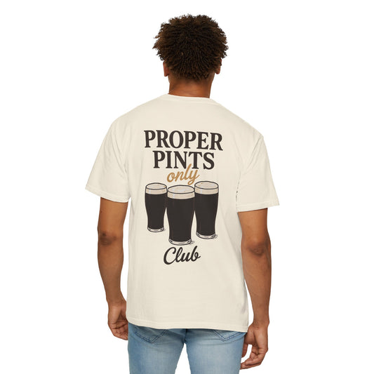 Proper Pints Guinness Club T Shirt- Front and Back Design
