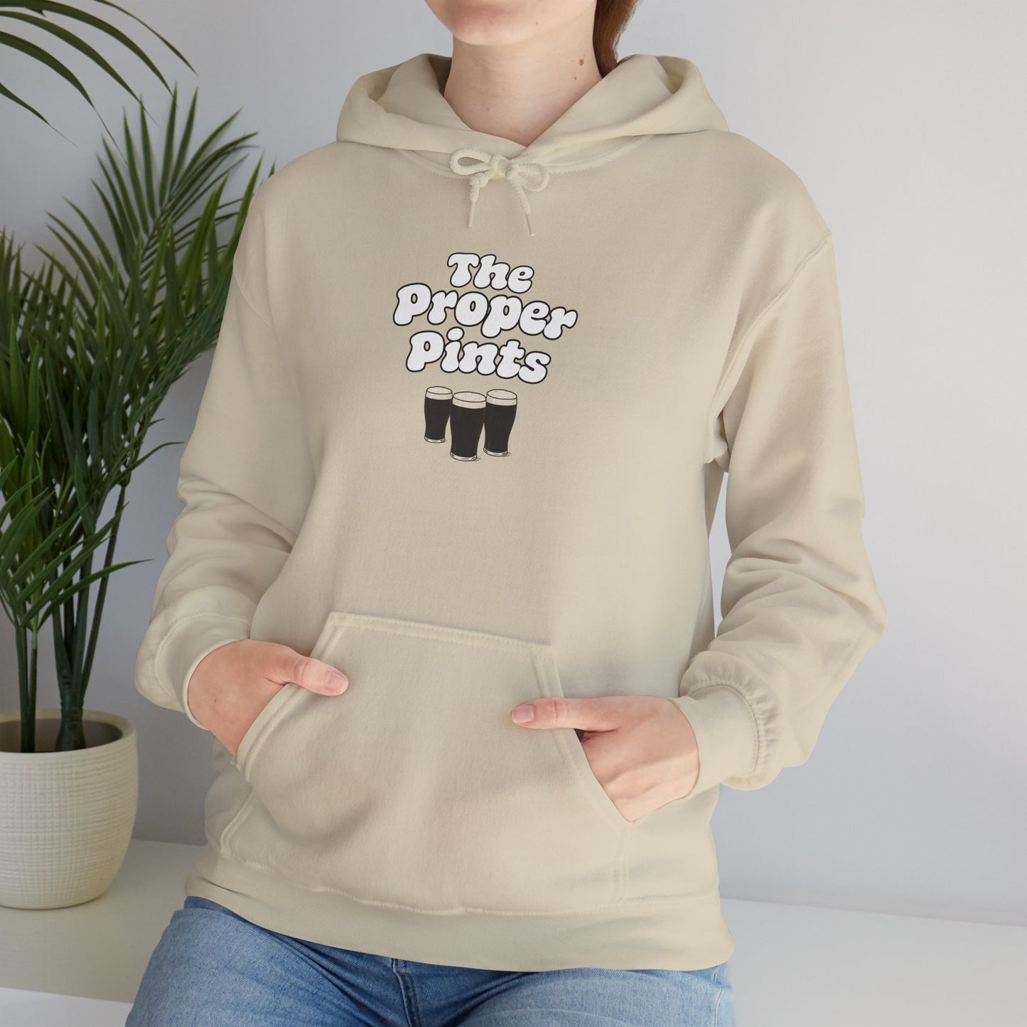 Guinness 'The Proper Pints' Retro Print Hoodie