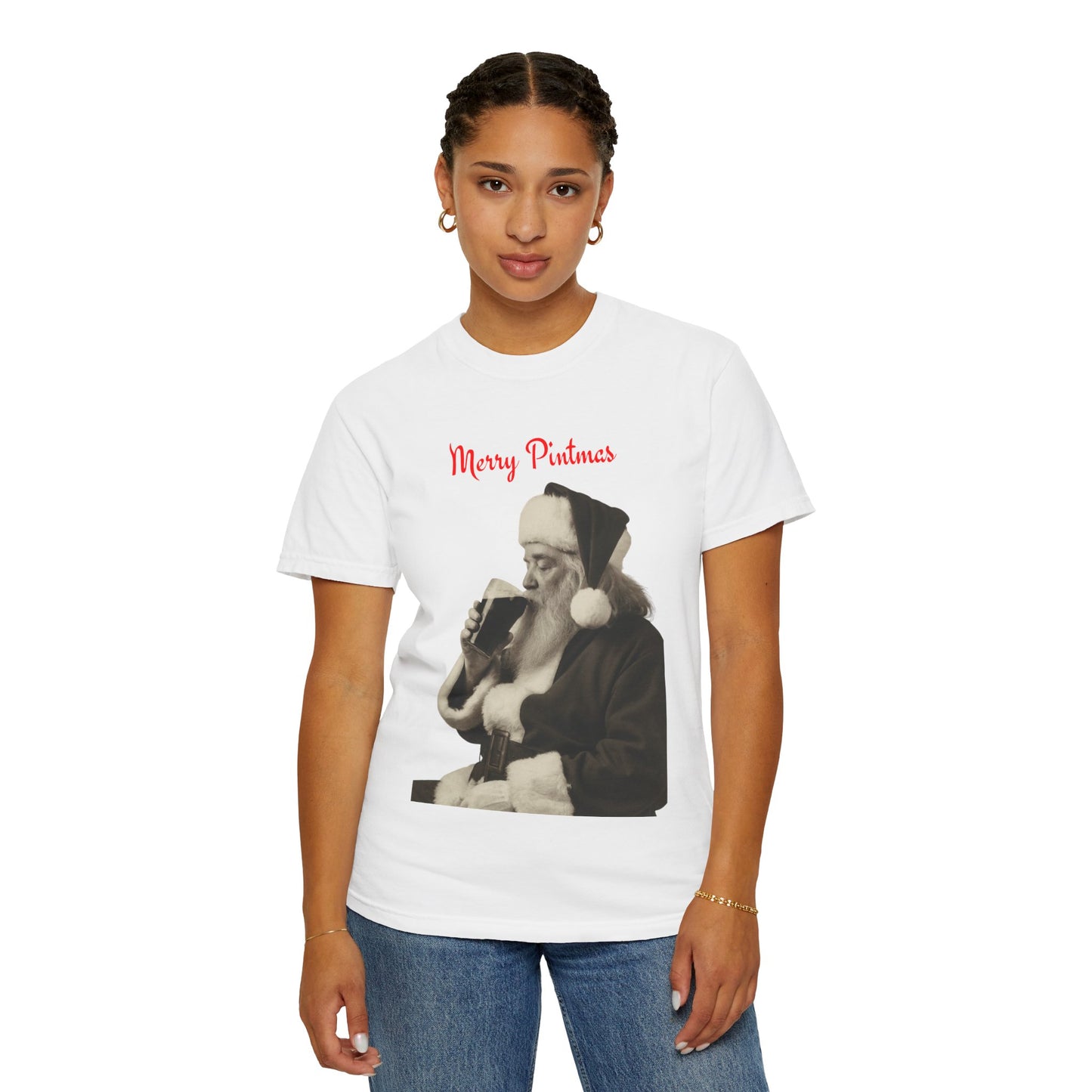 Merry Pintmas - Santa Drinking a Guinness Tee