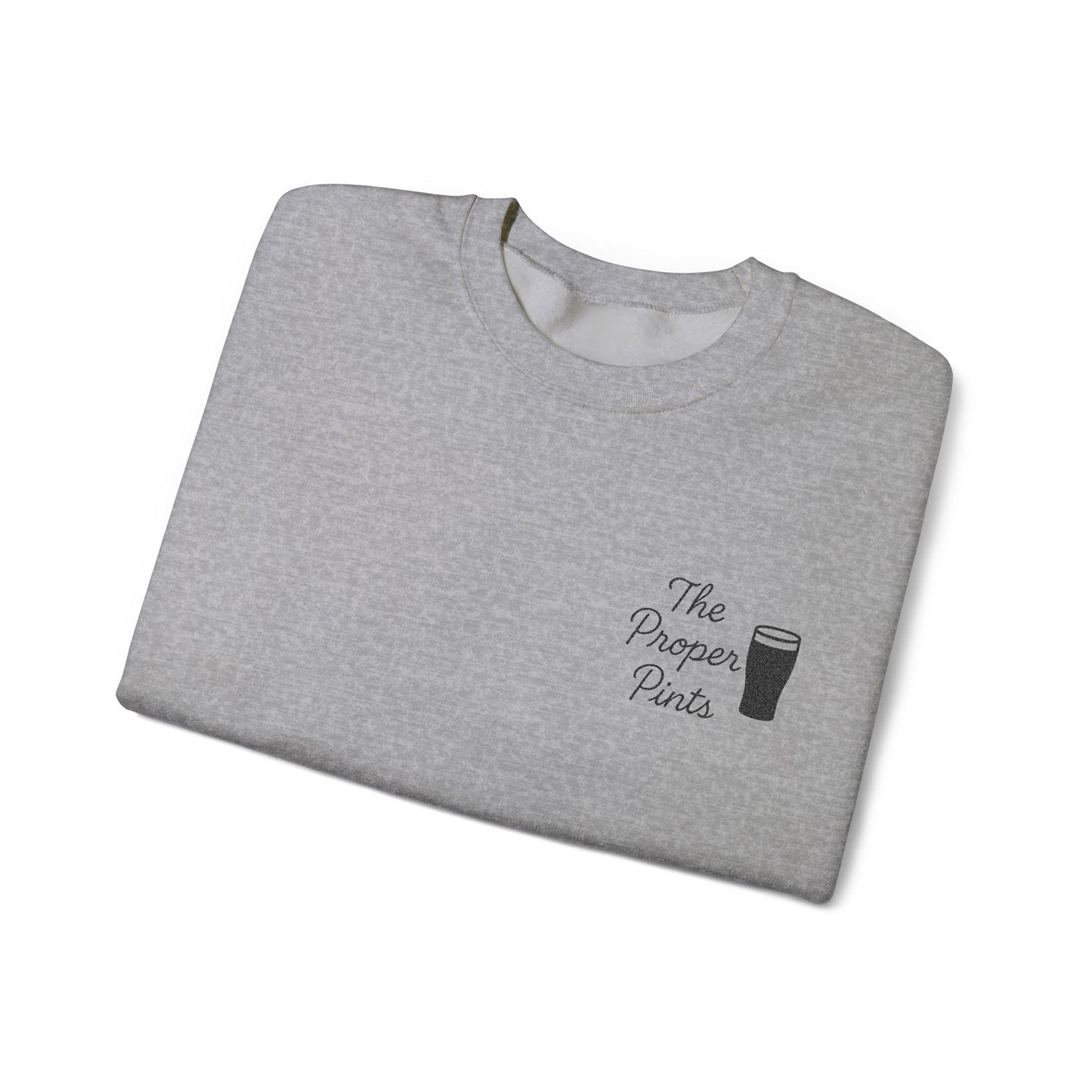 Embroidered "The Proper Pints" Crewneck, Guinness Logo