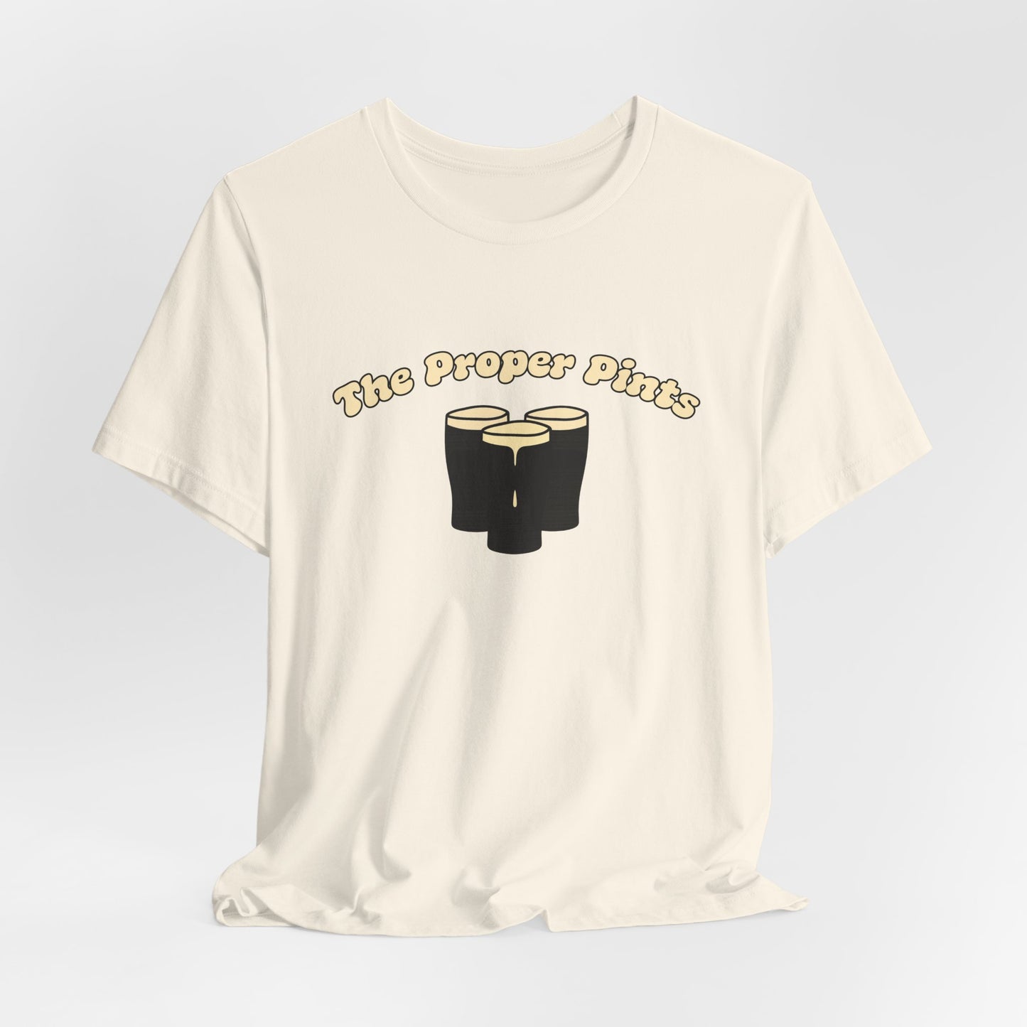The Proper Pints T-Shirt — Retro Beer Pint Graphic Tee