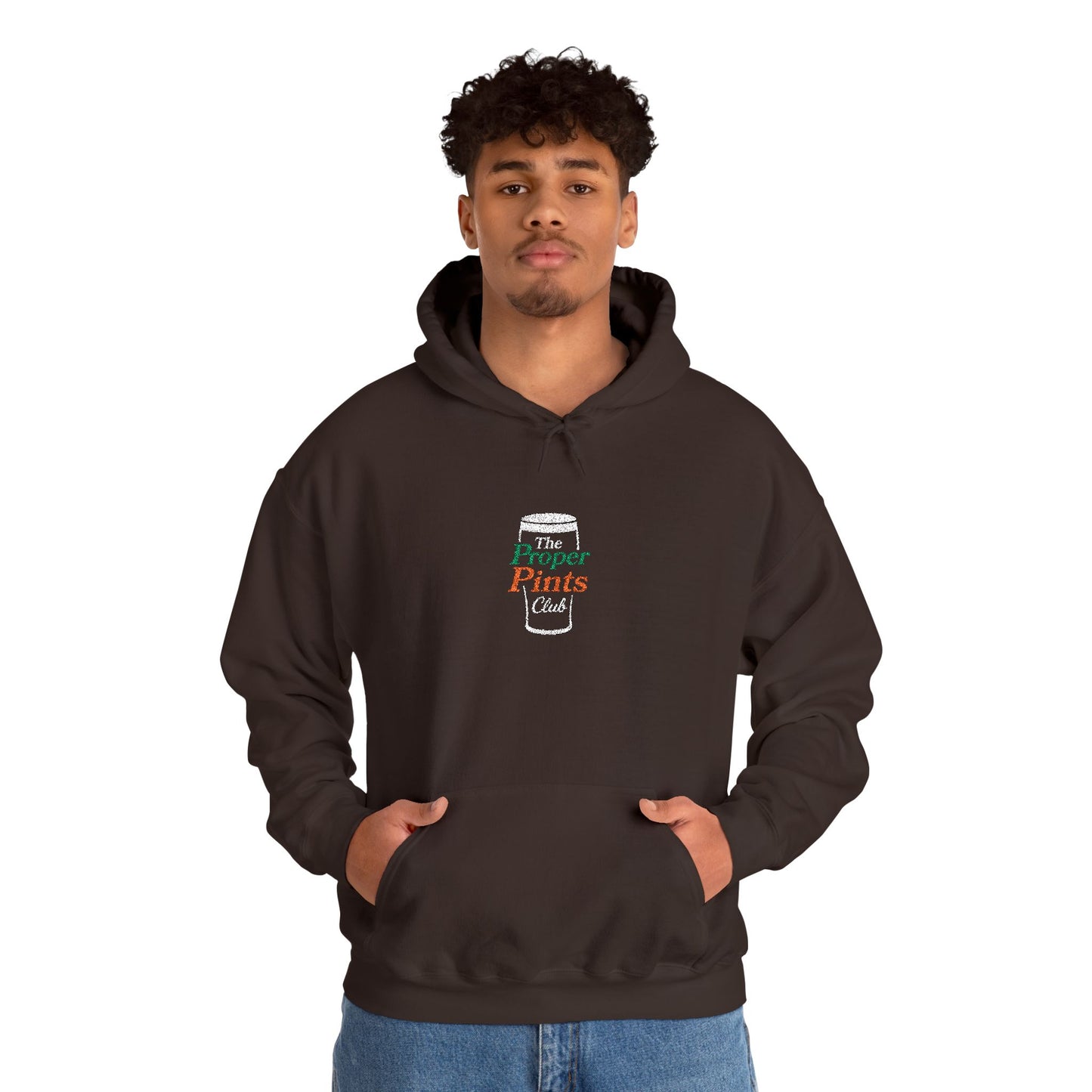 Embroidered Hoodie - The Proper Pints Club, Ireland Colours