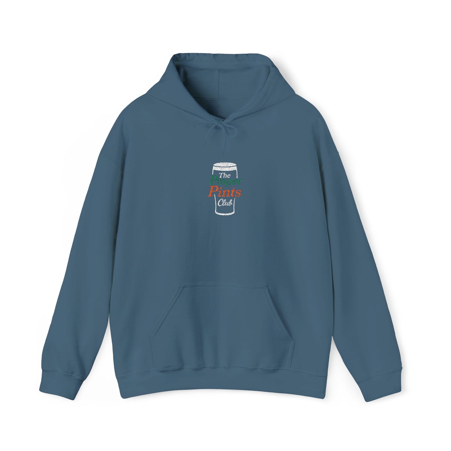 Embroidered Hoodie - The Proper Pints Club, Ireland Colours