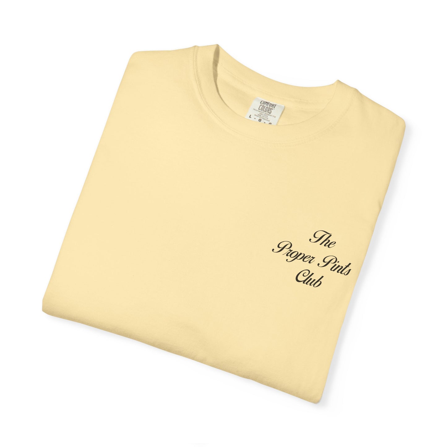Unisex T-Shirt Proper Pints Guinness Club Front and Back Design