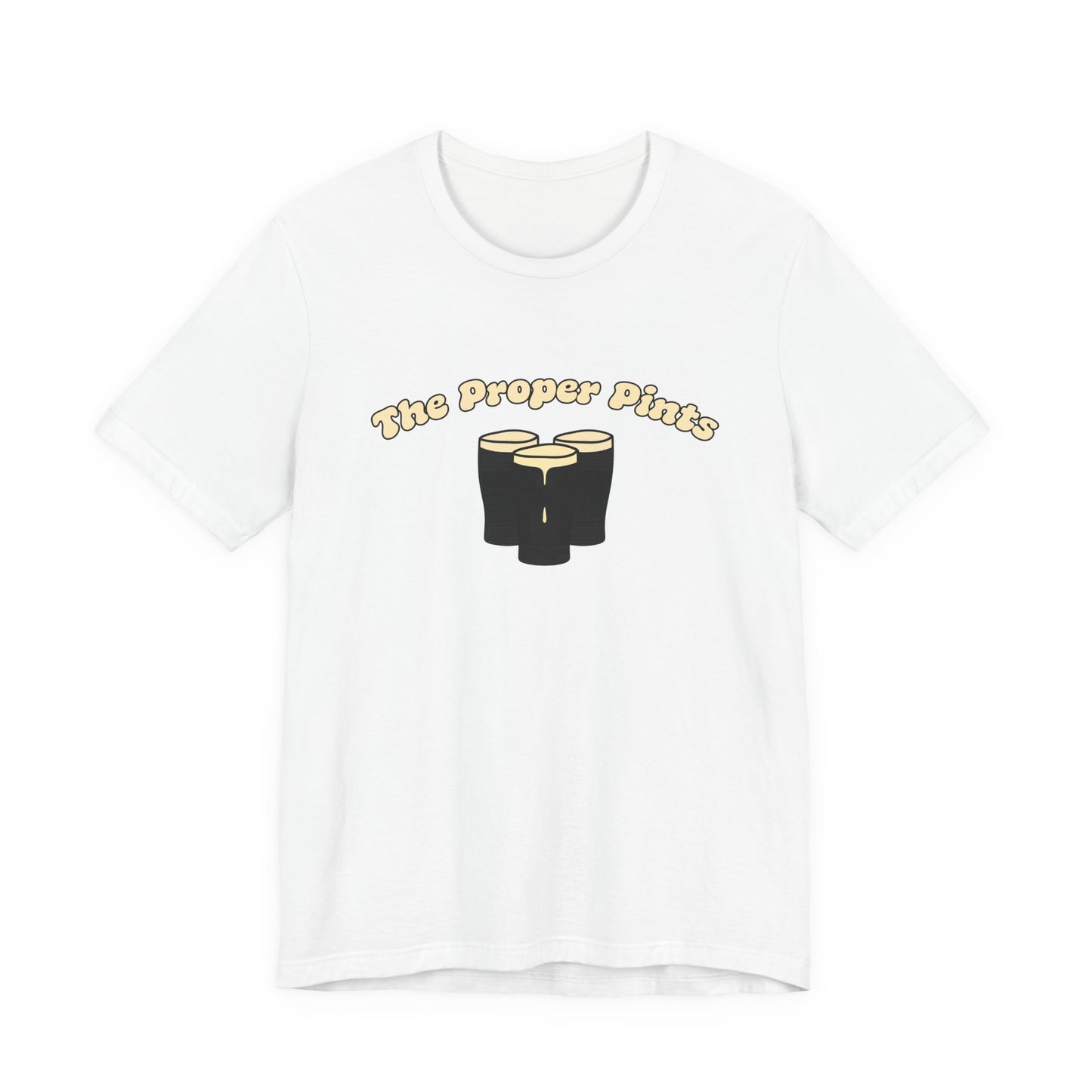 The Proper Pints T-Shirt — Retro Beer Pint Graphic Tee