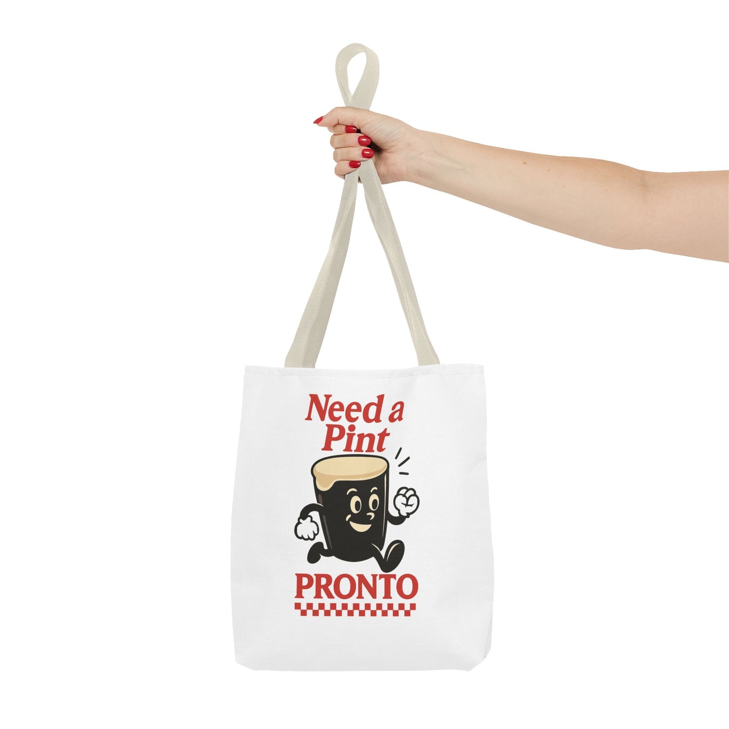 Funny Beer Lover Tote Bag - Need a Pint Pronto, Guinness lover tote bag, Great for Parties, Gifts, and Everyday Use