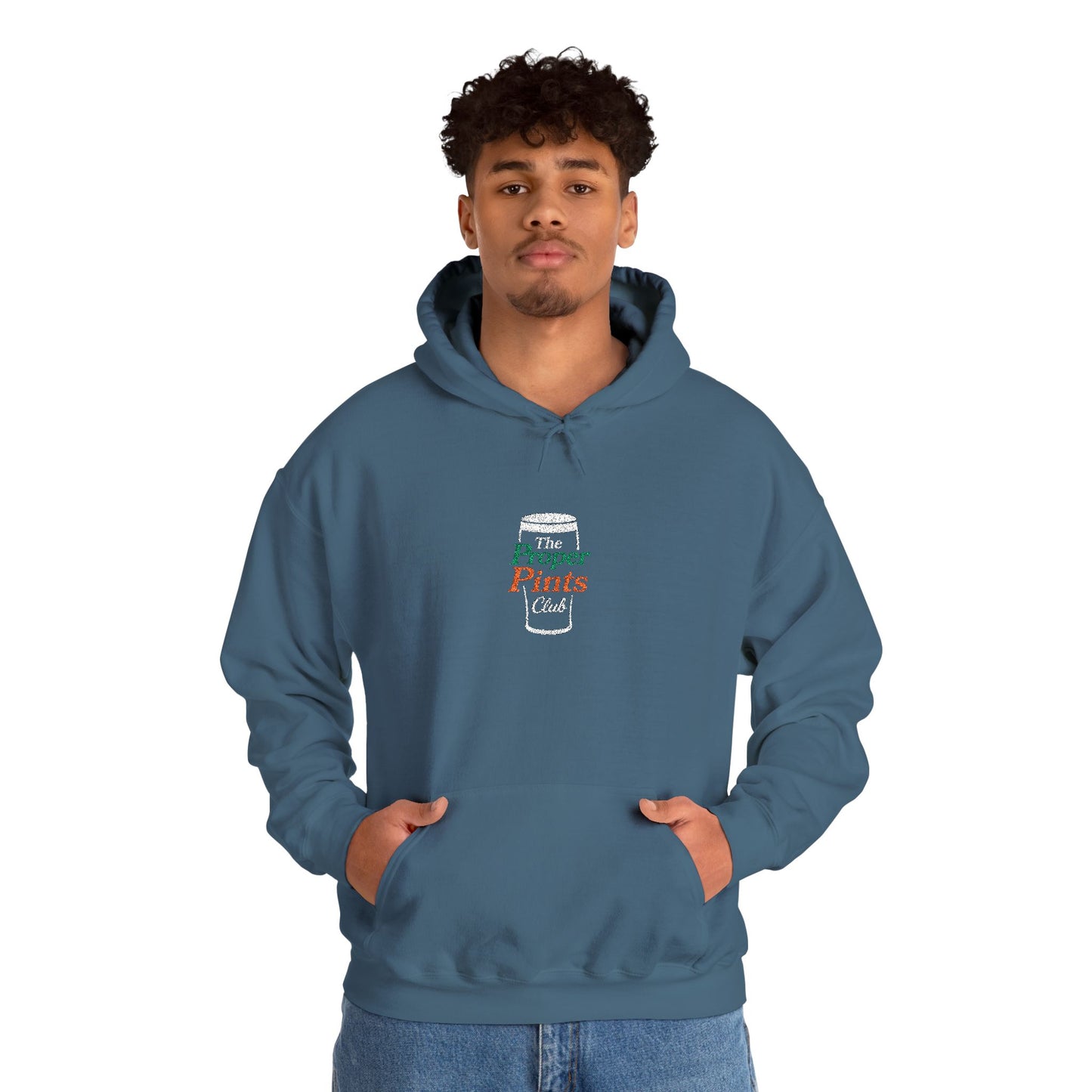 Embroidered Hoodie - The Proper Pints Club, Ireland Colours