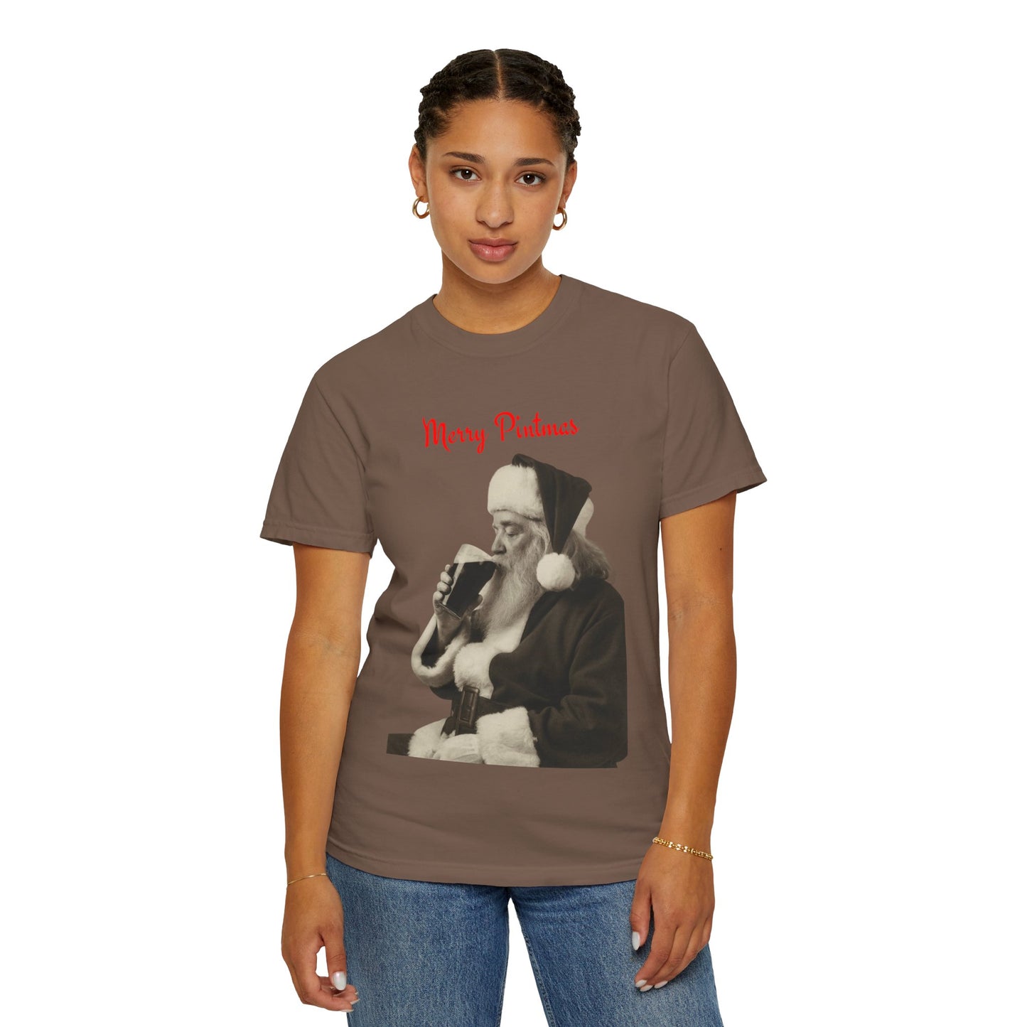 Merry Pintmas - Santa Drinking a Guinness Tee