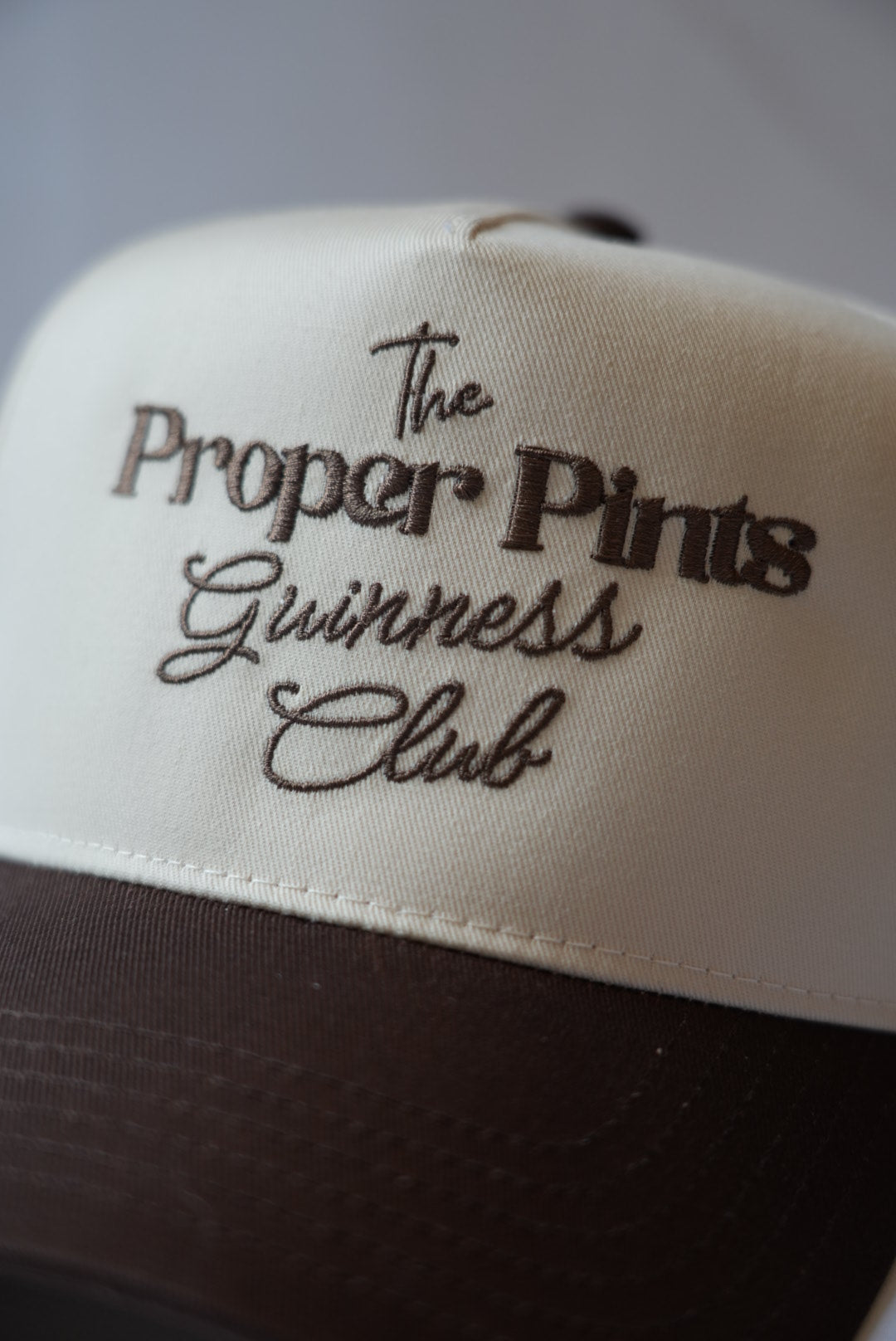 Guinness Club Proper Pints Snapback Hat (Brown/Tan)