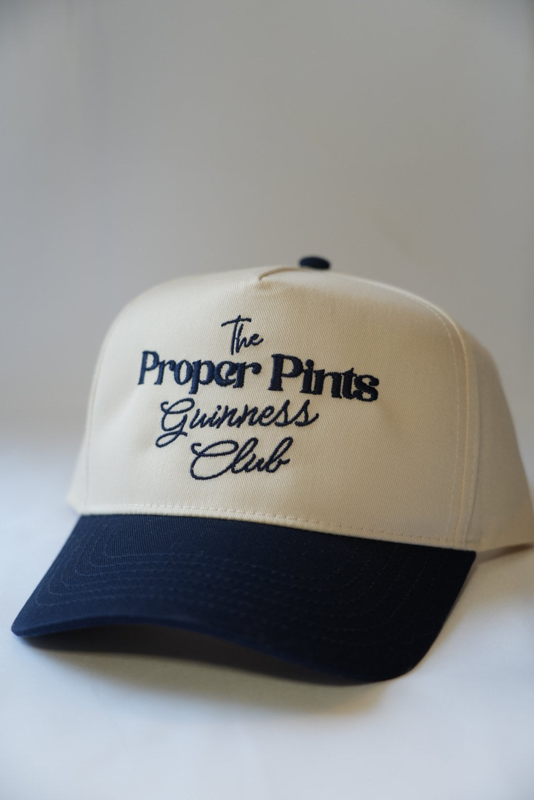 Guinness Club Proper Pints Snapback Hat (Navy/Tan)