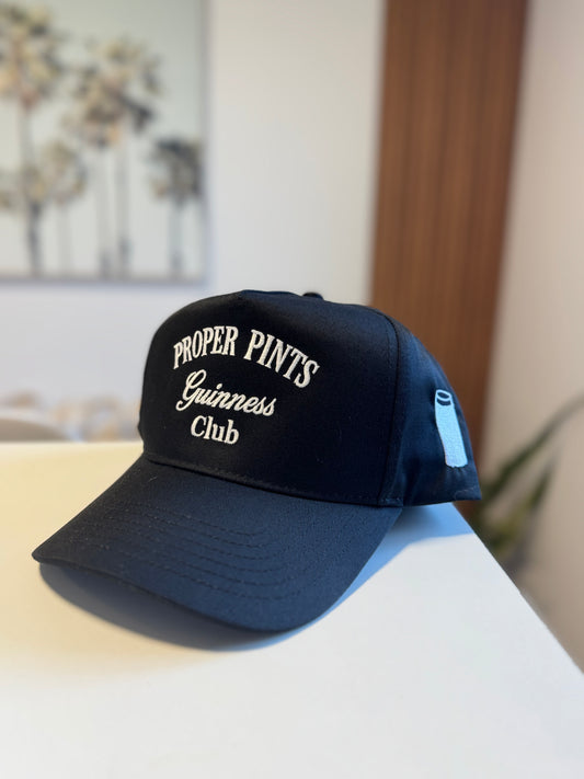 Proper Pints Guinness Club Hat (White/Black)
