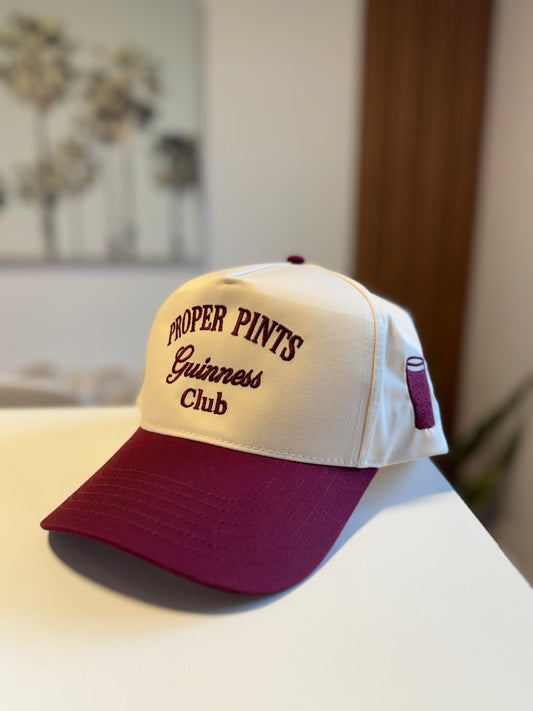 Proper Pints Guinness Club Hat (Burgundy)