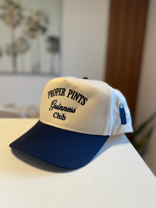 Proper Pints Guinness Club Hat (Navy/Tan)
